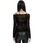 Haut Manches Longues 'Wallia' Noir