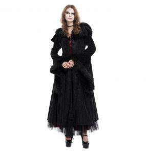 Black 'Alicia' Hooded Coat