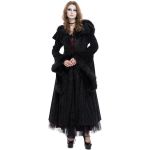 Black 'Alicia' Hooded Coat