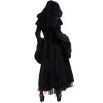 Black 'Alicia' Hooded Coat