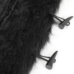 Black 'Alicia' Hooded Coat