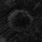 Black 'Alicia' Hooded Coat