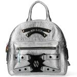 Sac à Dos 'Rainbow' en Cuir Argenté