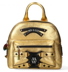 Golden Leather 'Rainbow' Backpack