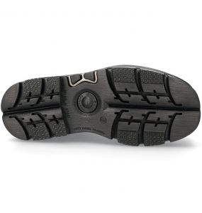 Black New Rock Metallic Platform Ankle Boots