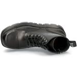 Black New Rock Metallic Platform Ankle Boots