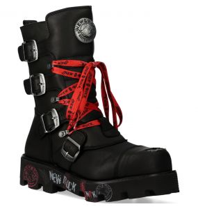 Black and Printed New Rock Ranger Boots