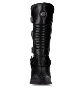 Bottes New Rock Malicia en Cuir Noir