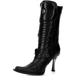 Bottes New Rock Malicia en Cuir Noir