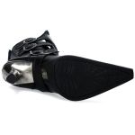 Bottes New Rock Malicia en Cuir Noir