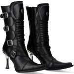 Bottes New Rock Malicia en Cuir Noir