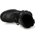 Black Vegan New Rock Wall Platform Boots