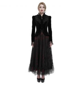 Veste 'Esmerée' en Velours Noir