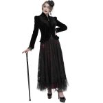 Veste 'Esmerée' en Velours Noir