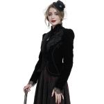 Veste 'Esmerée' en Velours Noir