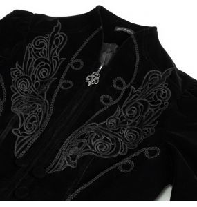 Veste 'Esmerée' en Velours Noir