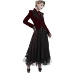 Veste 'Esmerée' en Velours Bordeaux