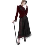 Veste 'Esmerée' en Velours Bordeaux