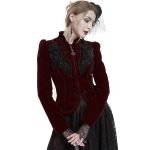 Veste 'Esmerée' en Velours Bordeaux