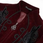 Veste 'Esmerée' en Velours Bordeaux