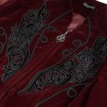 Veste 'Esmerée' en Velours Bordeaux