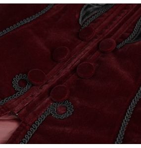 Veste 'Esmerée' en Velours Bordeaux