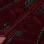 Veste 'Esmerée' en Velours Bordeaux