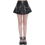 Black 'Jordanes' Vegan Leather Skirt