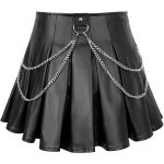 Black 'Jordanes' Vegan Leather Skirt