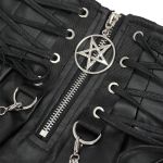 Black 'Jordanes' Vegan Leather Skirt