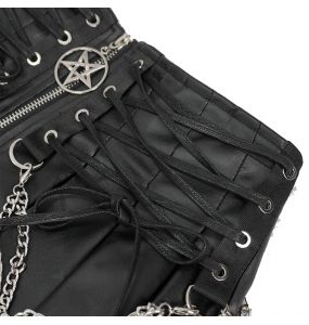 Black 'Jordanes' Vegan Leather Skirt