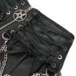 Black 'Jordanes' Vegan Leather Skirt