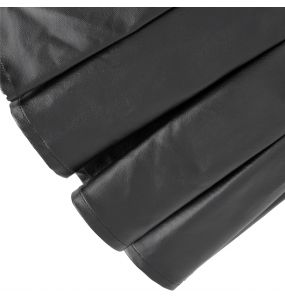 Black 'Jordanes' Vegan Leather Skirt