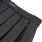 Black 'Jordanes' Vegan Leather Skirt