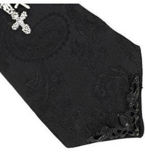 Black Jacquard 'Thidrek' Tie