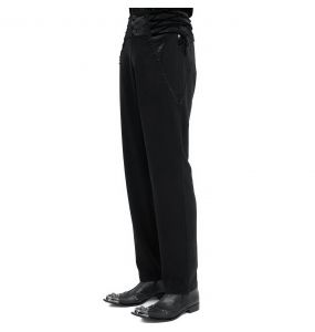 Black 'Thidrek' Victorian Pants