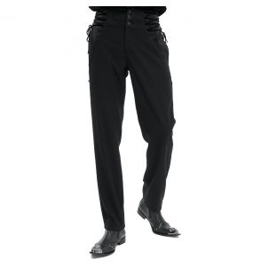 Black 'Thidrek' Victorian Pants