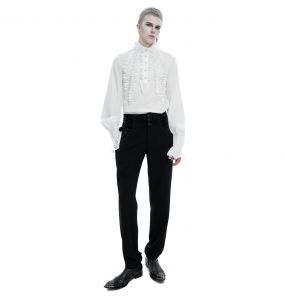 Black 'Thidrek' Victorian Pants