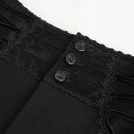Black 'Thidrek' Victorian Pants