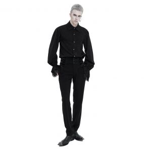 Black 'Thidrek' Victorian Pants