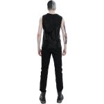 Black 'Ammius' Sleeveless and Hooded T-Shirt