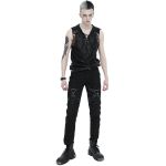 Black 'Ammius' Sleeveless and Hooded T-Shirt