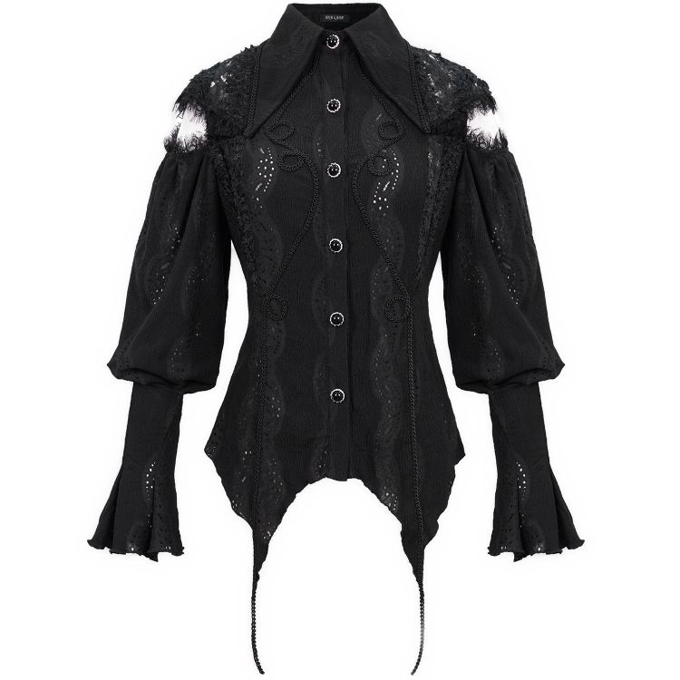 Black 'Sombre Desir' Blouse