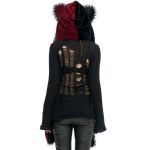 Black and Red 'Kitty' Hooded Scarf