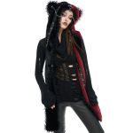 Black and Red 'Kitty' Hooded Scarf