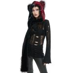 Black and Red 'Kitty' Hooded Scarf