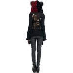 Black and Red 'Kitty' Hooded Scarf
