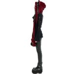 Black and Red 'Kitty' Hooded Scarf