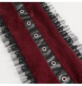 Black and Red 'Kitty' Hooded Scarf