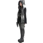 Black and White 'Kitty' Hooded Scarf